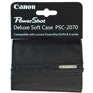 Canon PowerShot Deluxe Soft Case PSC-2070 Black for ELPH & A-Series 5601B001 NOS